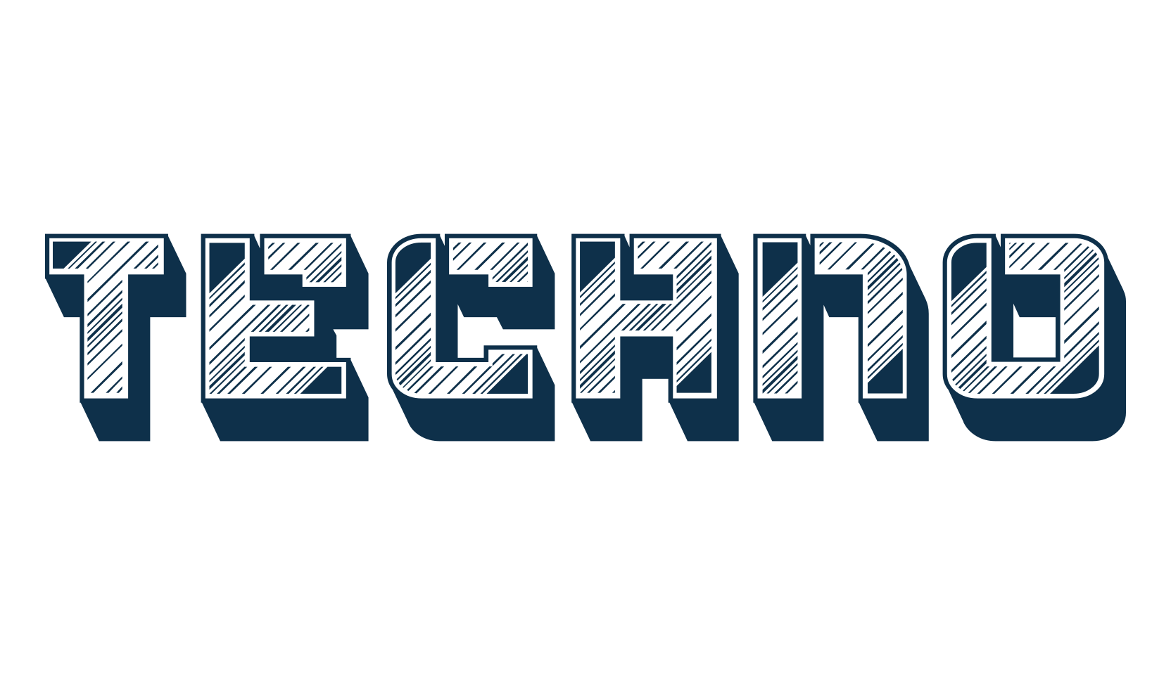 Techno (techno-3), fancy various techno sci-fi font preview