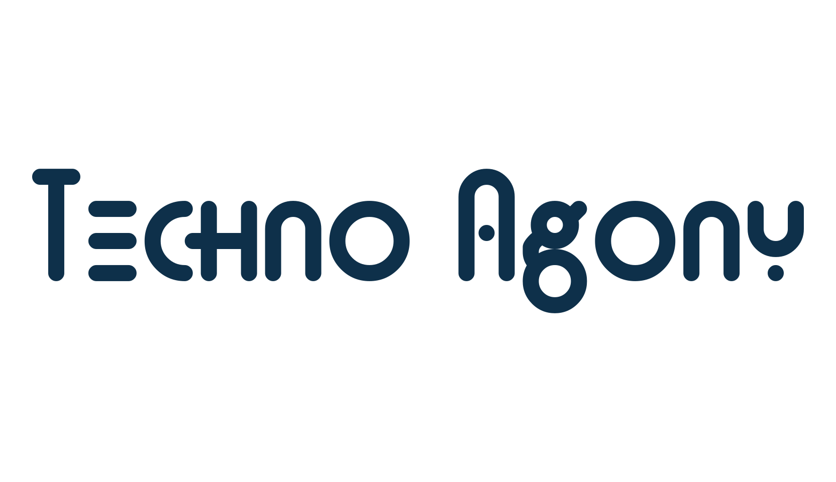 Techno Agony, techno sci-fi font preview