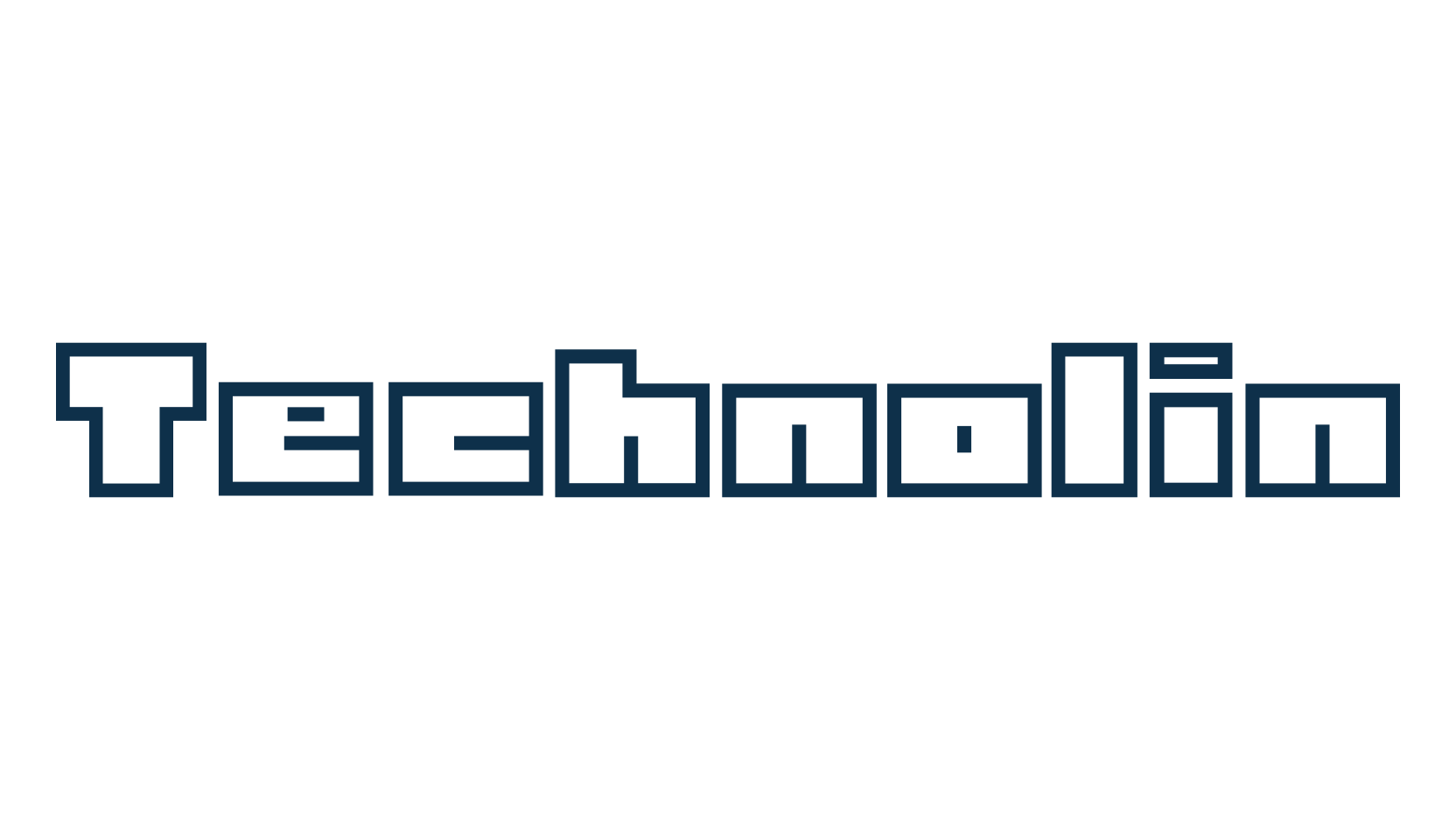 Technolin, square font preview