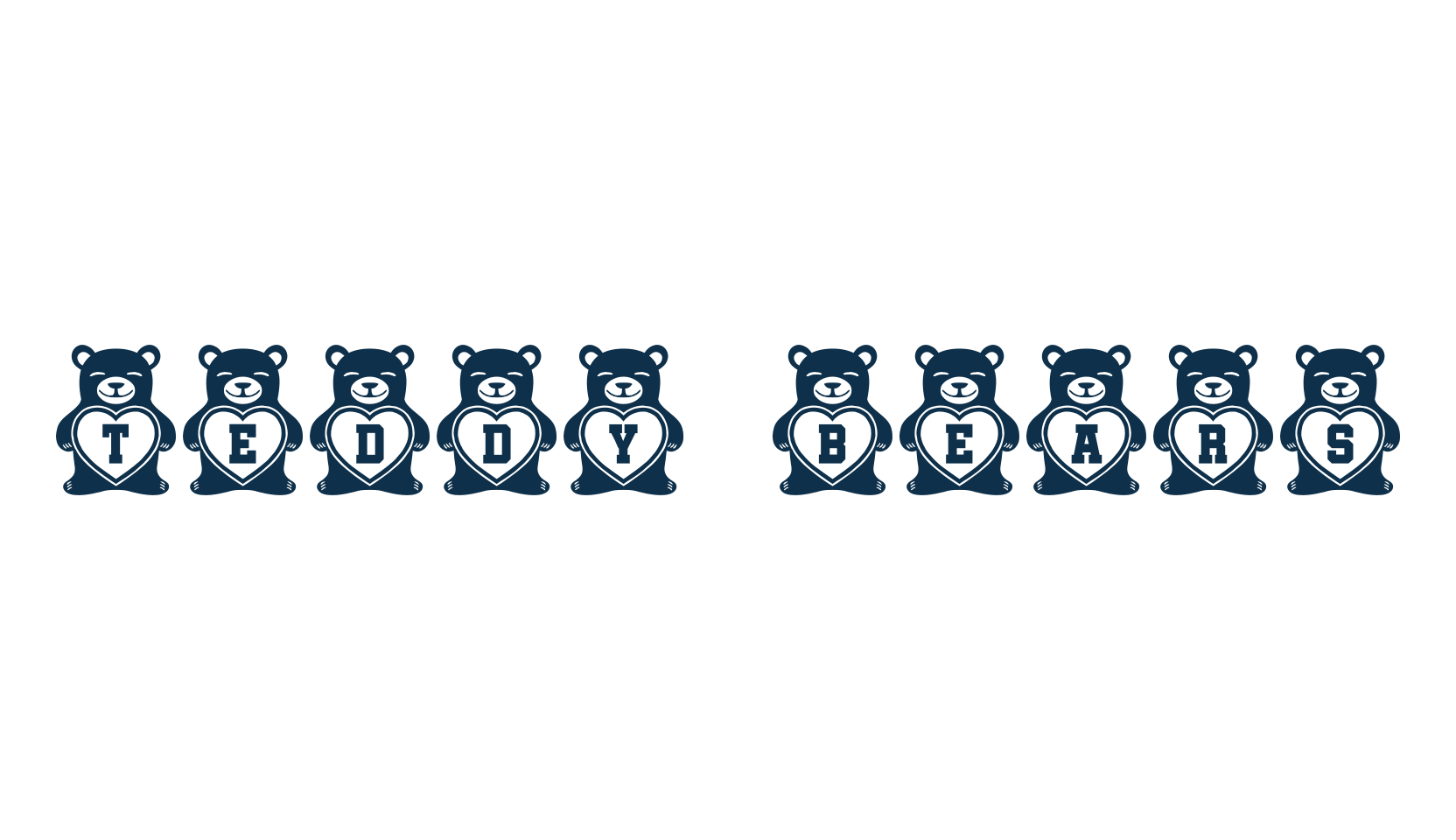 Teddy Bears (teddy-bears), decorative font preview