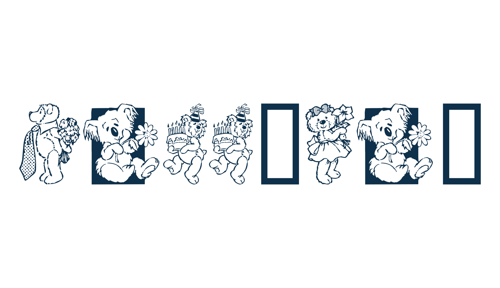 Teddyber, display market font preview
