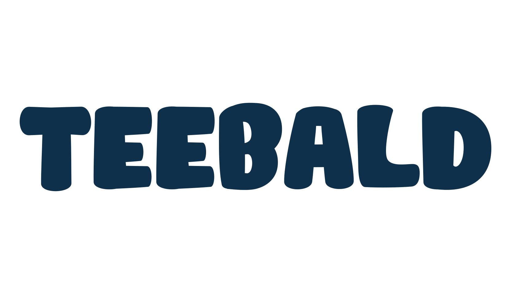 Teebald, cartoon font preview