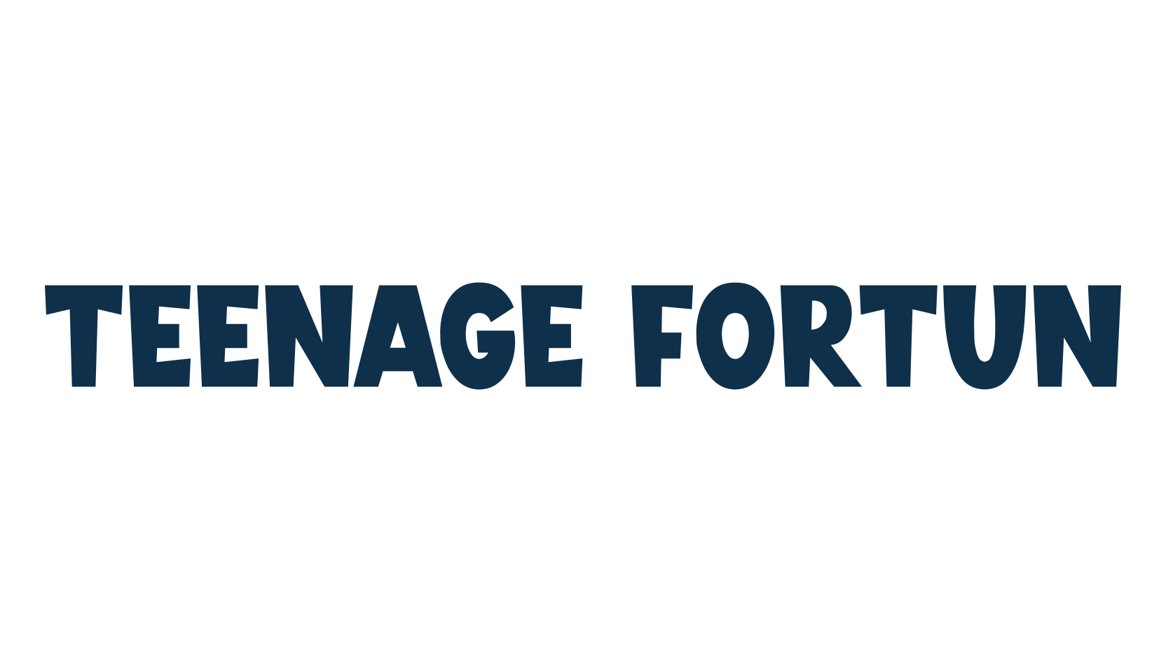 Teenage Fortun, cartoon font preview