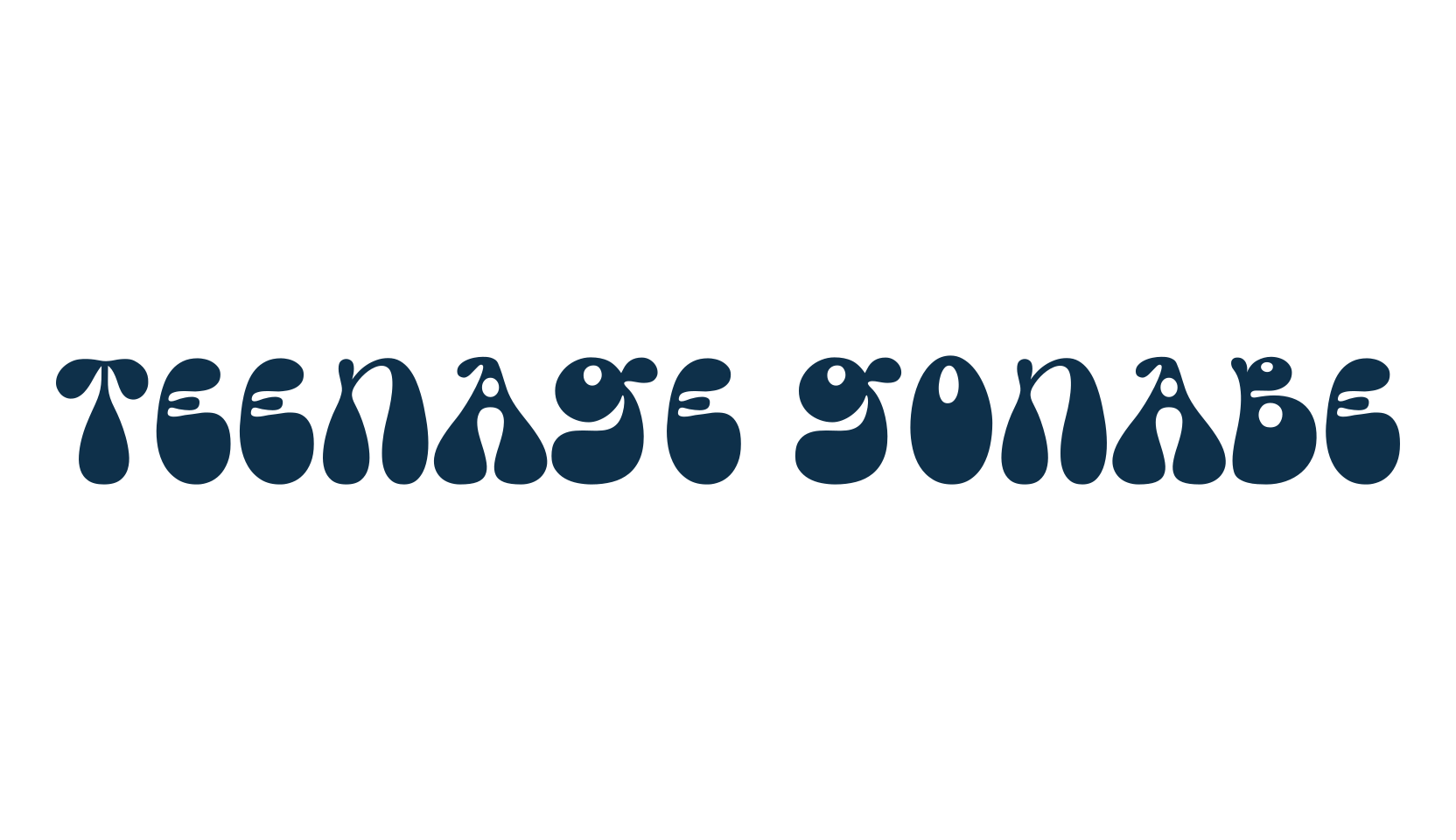 Teenage Gonabe, fancy groovy decorative font preview