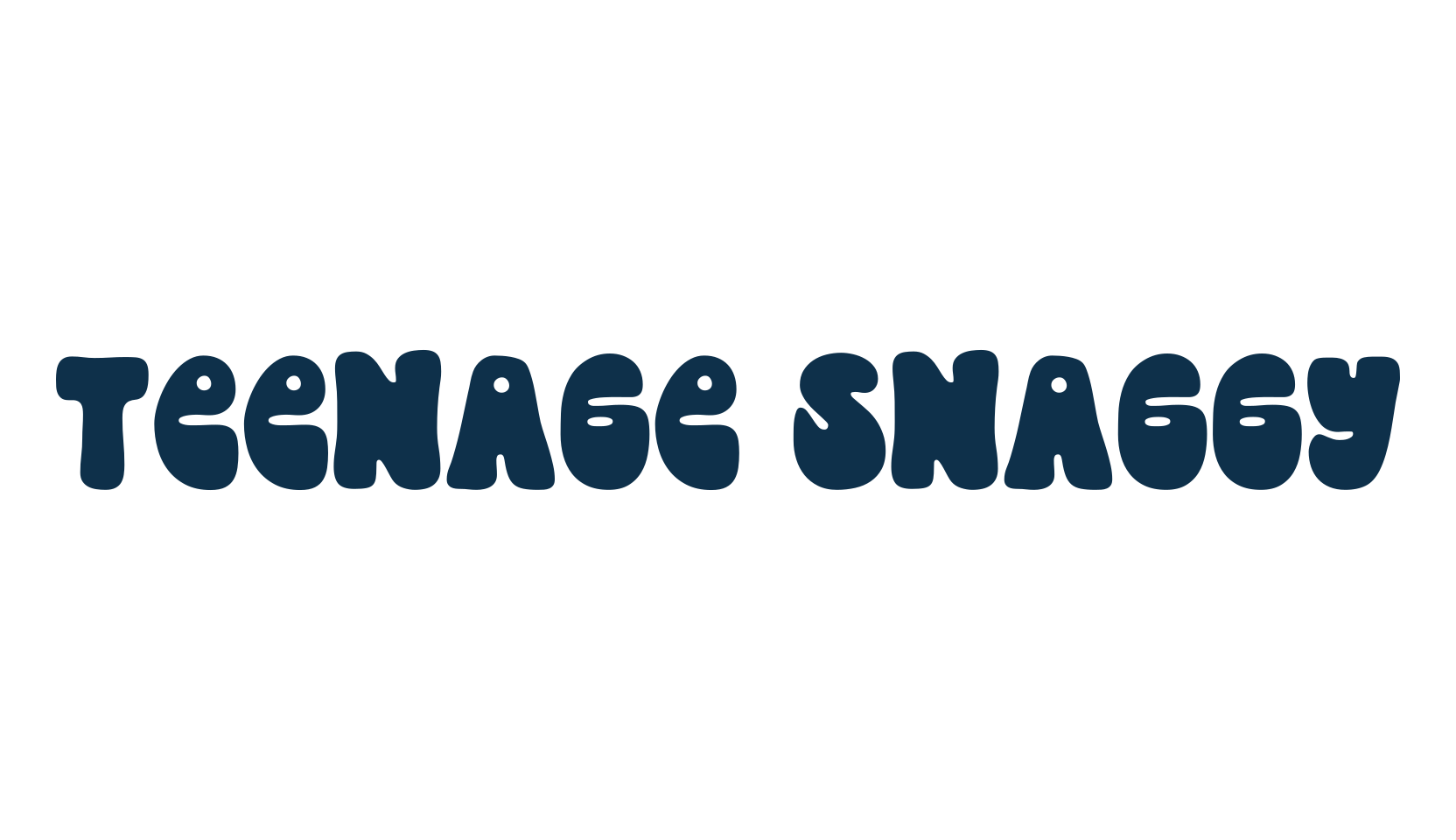Teenage Snaggy, fancy groovy decorative font preview