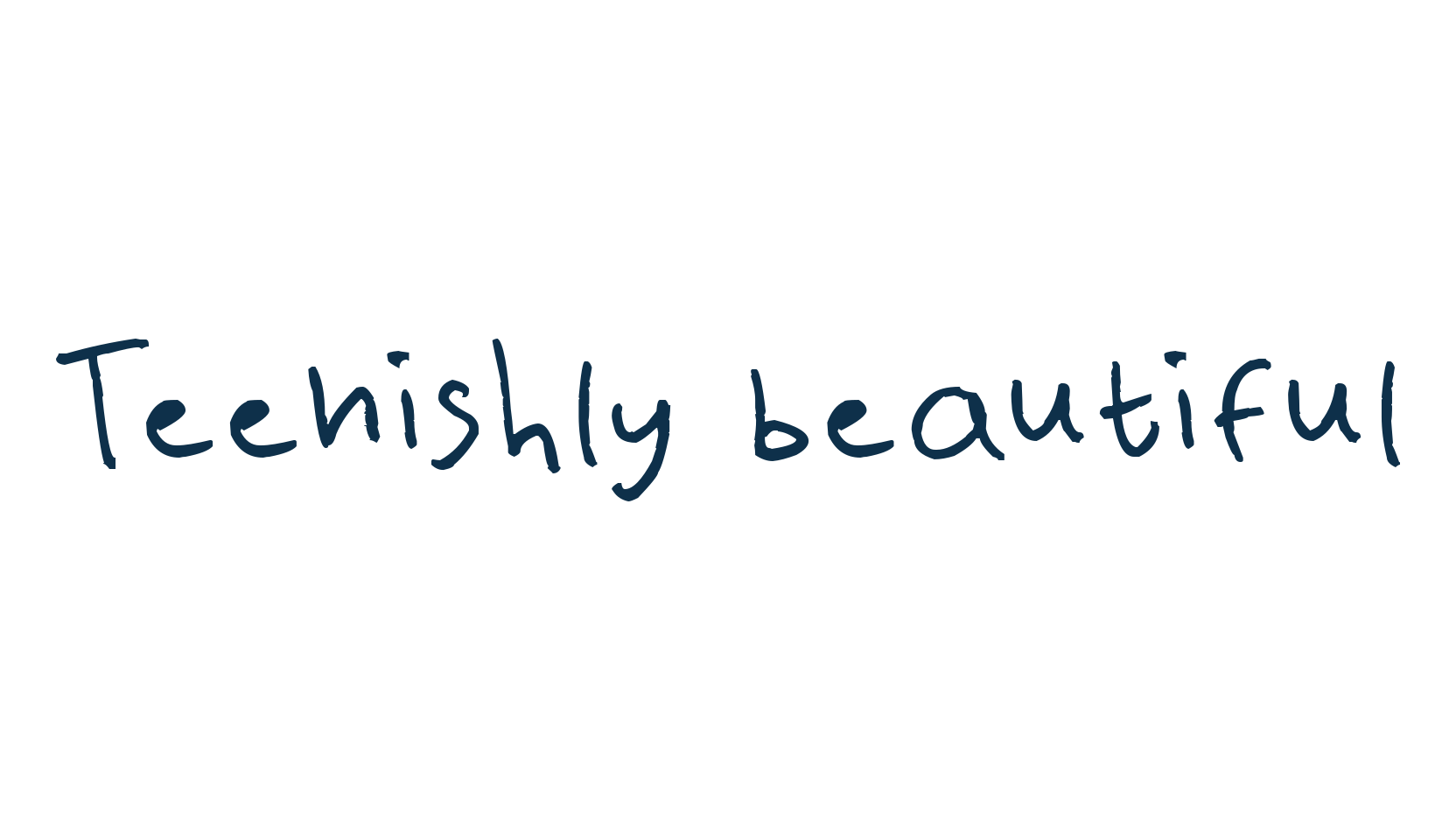 Teenishly beautiful, script handwritten fancy decorative calligraphy font preview