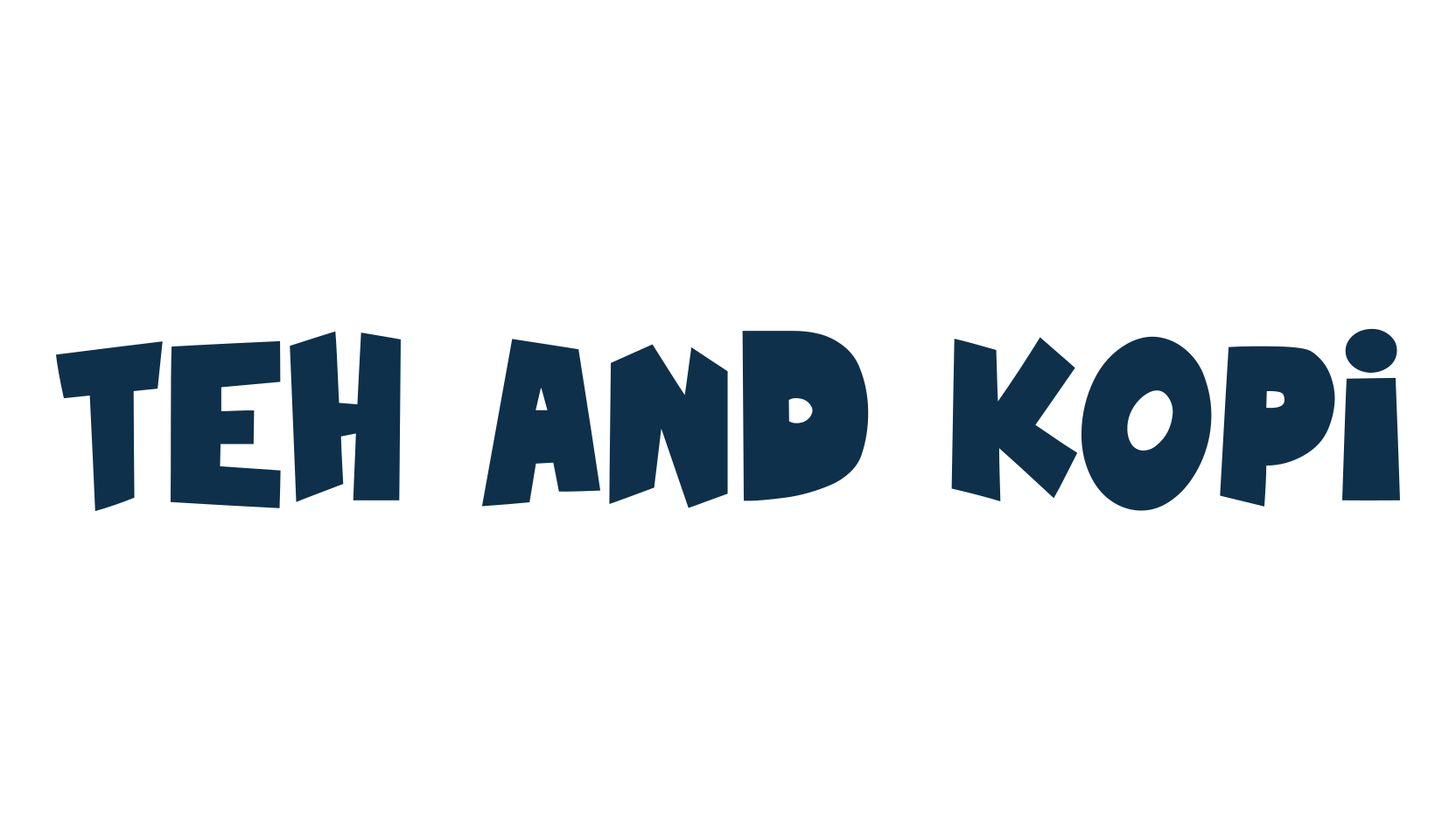 Teh And Kopi, fancy cartoon decorative font preview