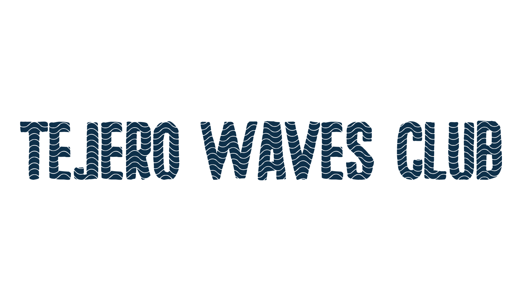 Tejero Waves Club, fancy decorative font preview