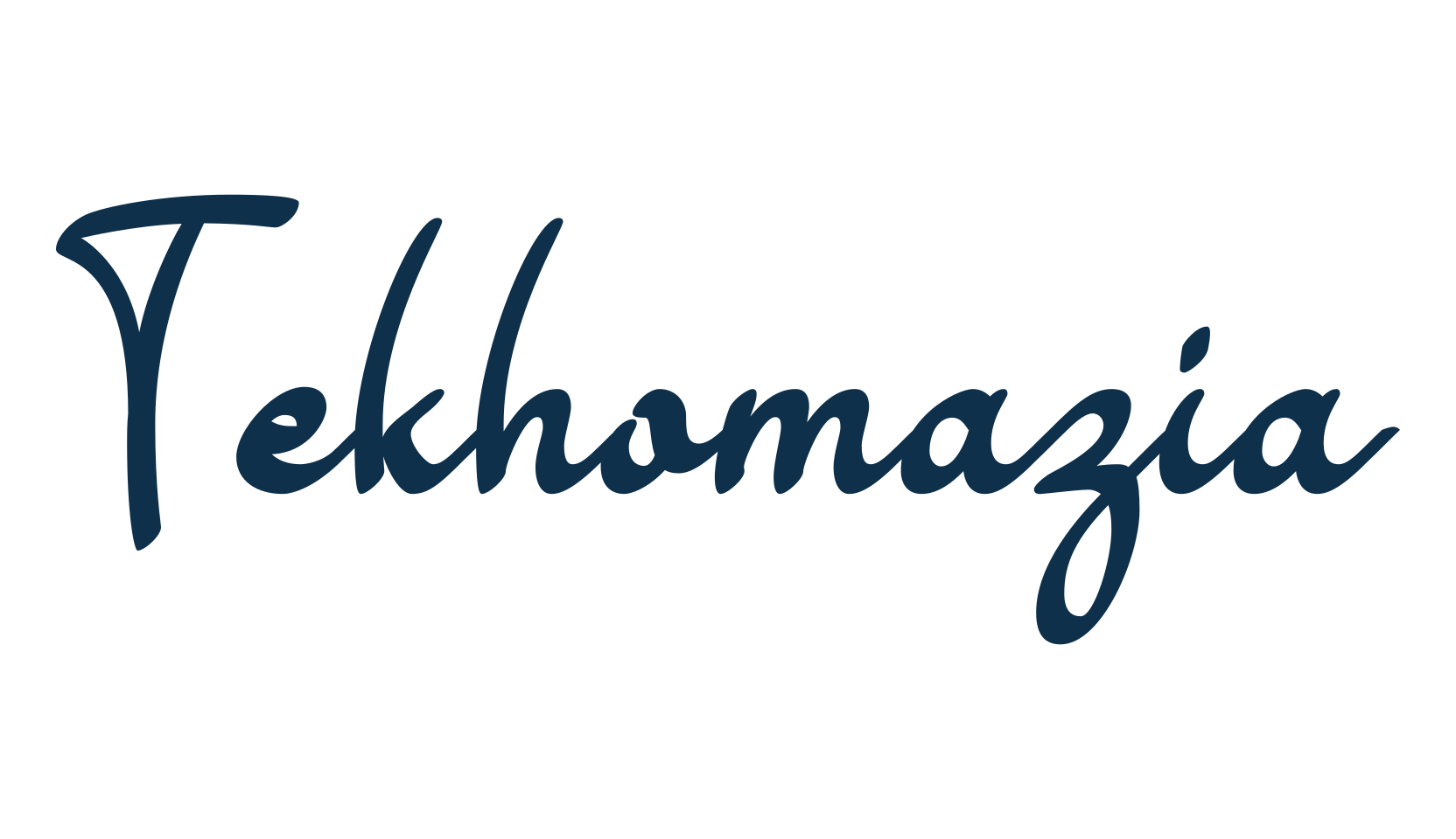 Tekhomazia, handwriting font preview