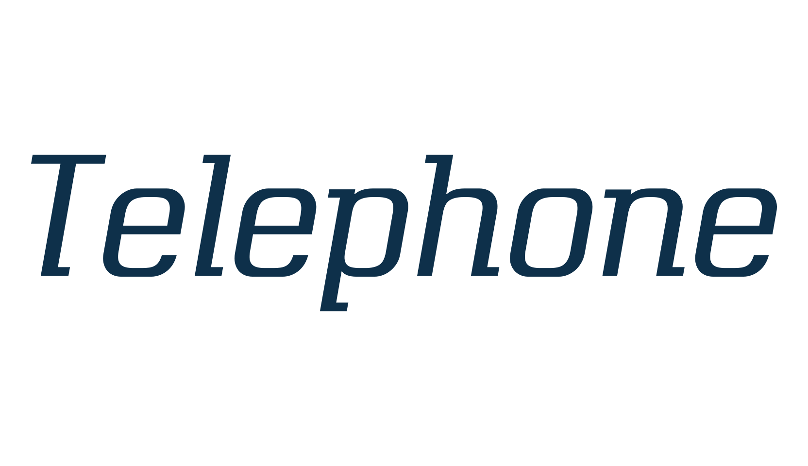 Telephone (telephone-2), various font preview