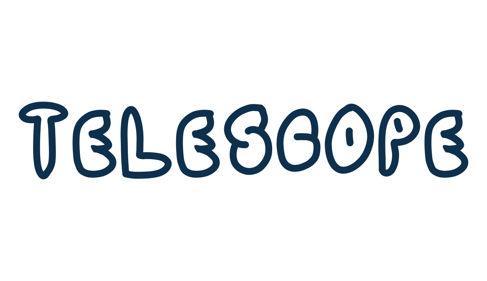 Telescope, fancy cartoon decorative font preview