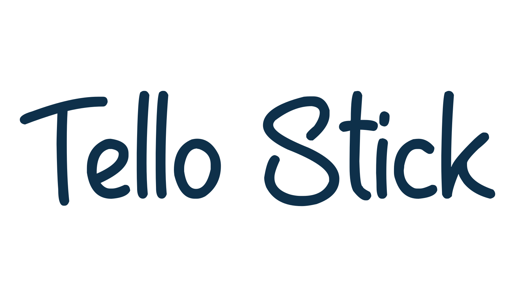 Tello Stick, script handwritten fancy decorative calligraphy font preview