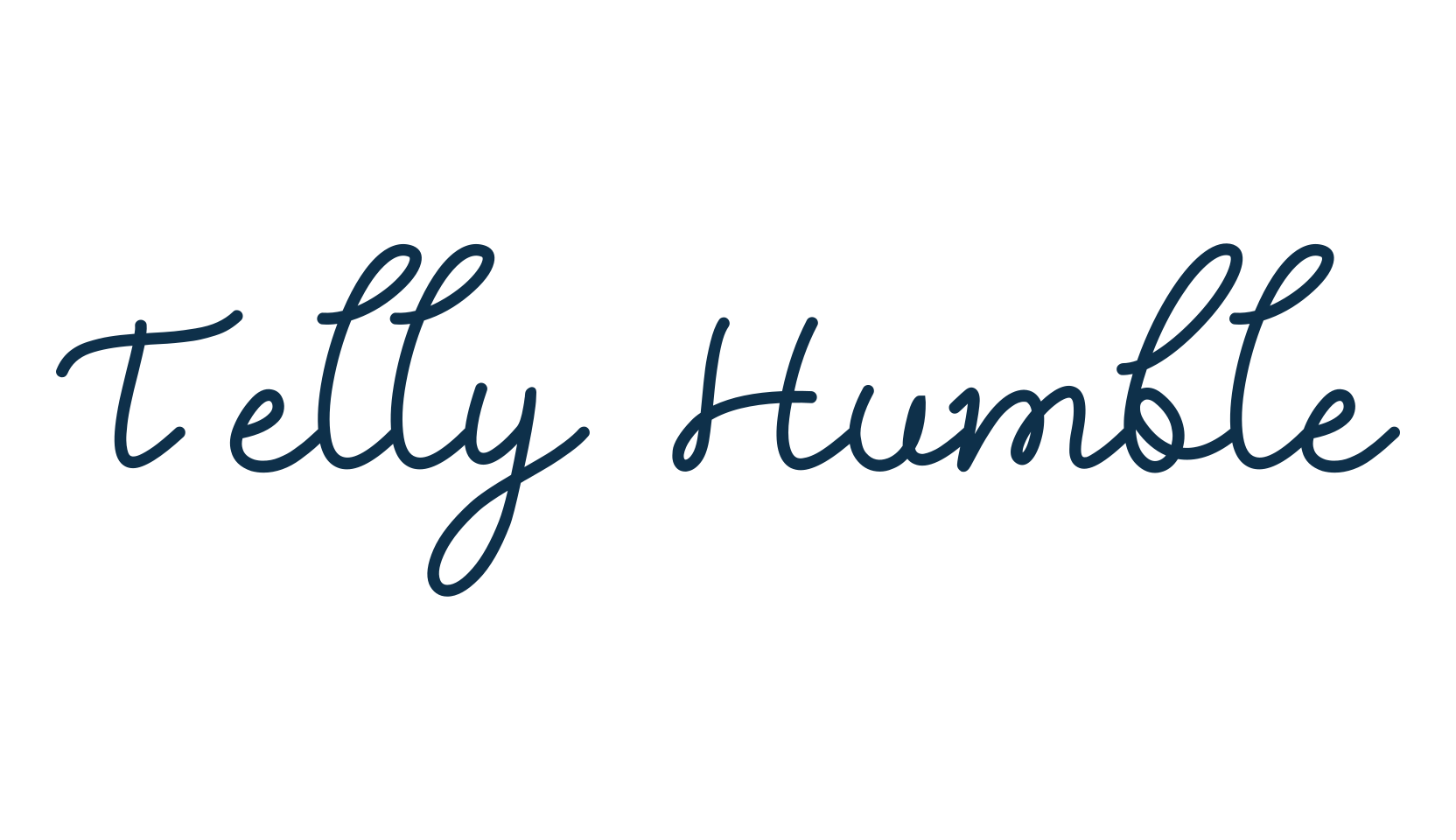 Telly Humble, script handwritten fancy decorative calligraphy font preview