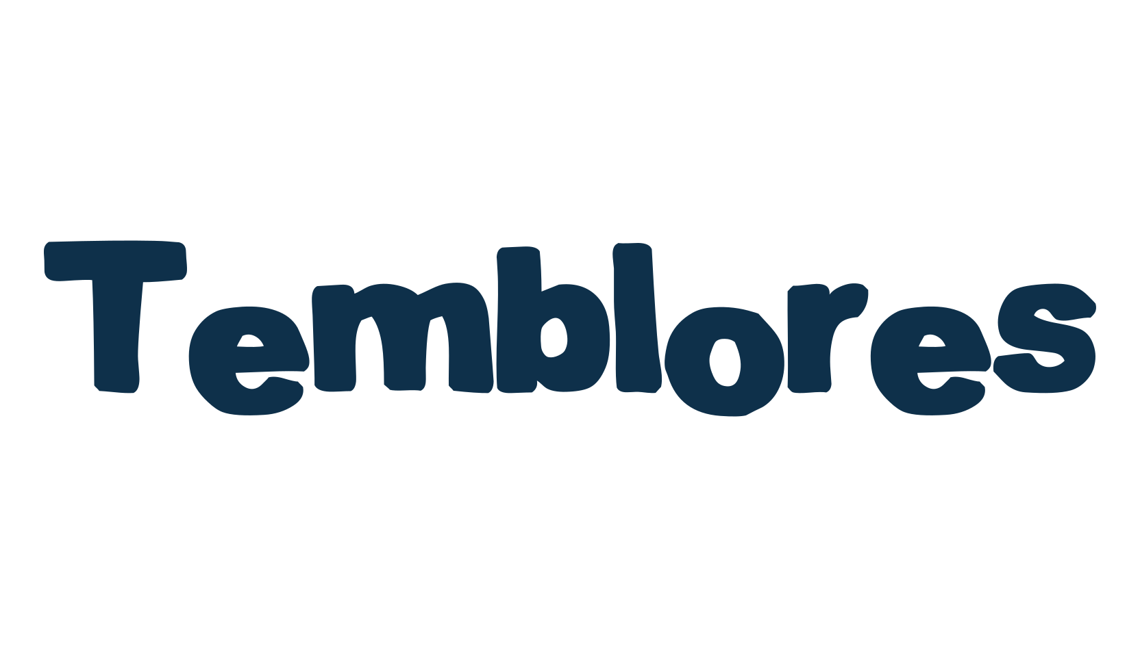 Temblores, fancy distorted decorative font preview