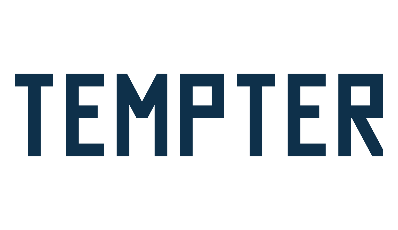 Tempter, techno square sci-fi font preview