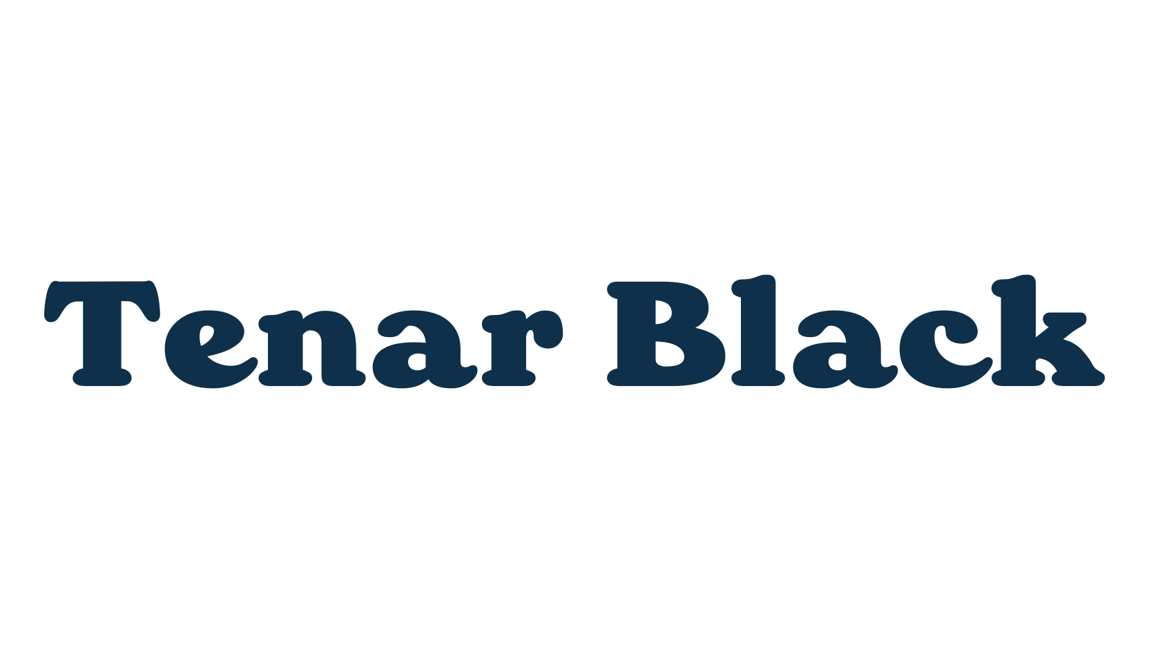 Tenar Black, fancy retro decorative font preview