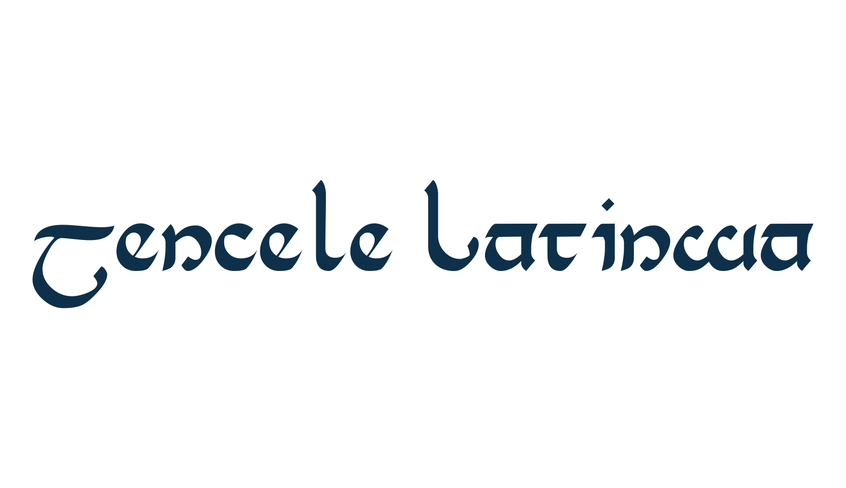 Tencele Latinwa, fancy decorative font preview
