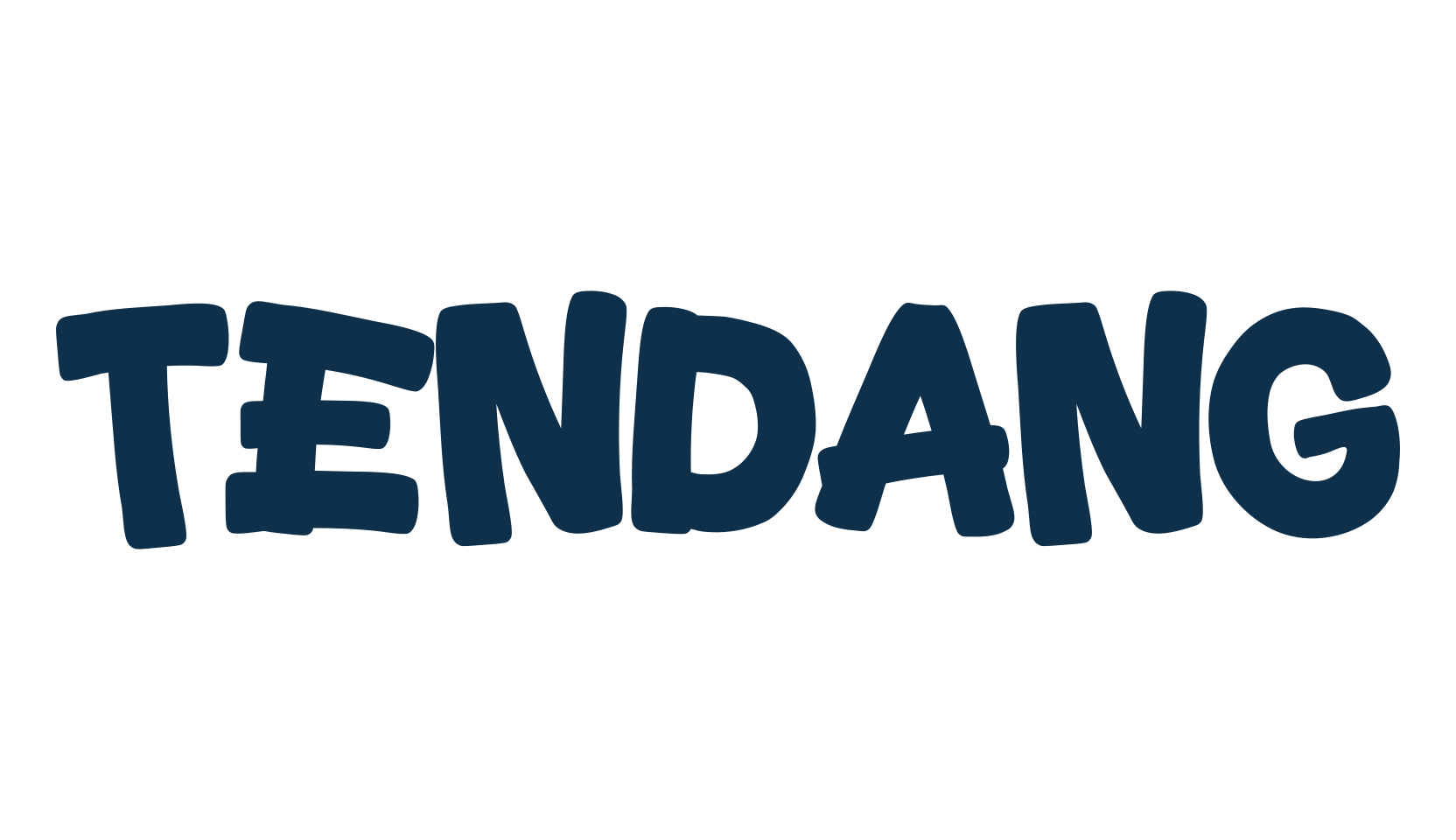 Tendang, fancy cartoon decorative font preview