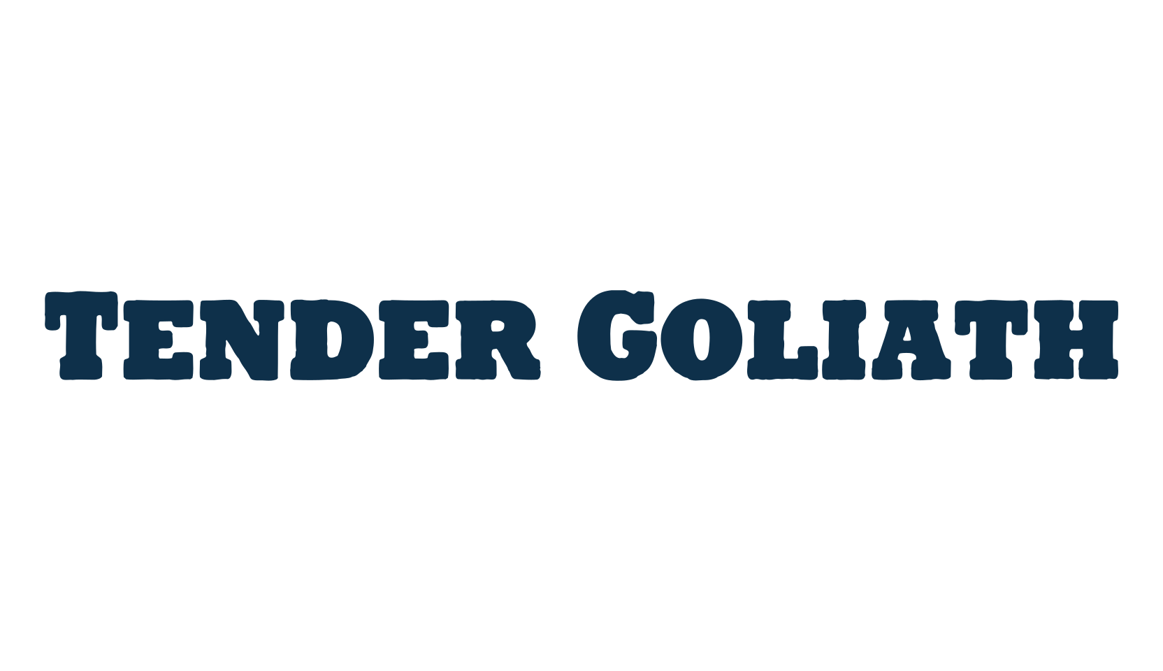 Tender Goliath, fancy eroded decorative font preview