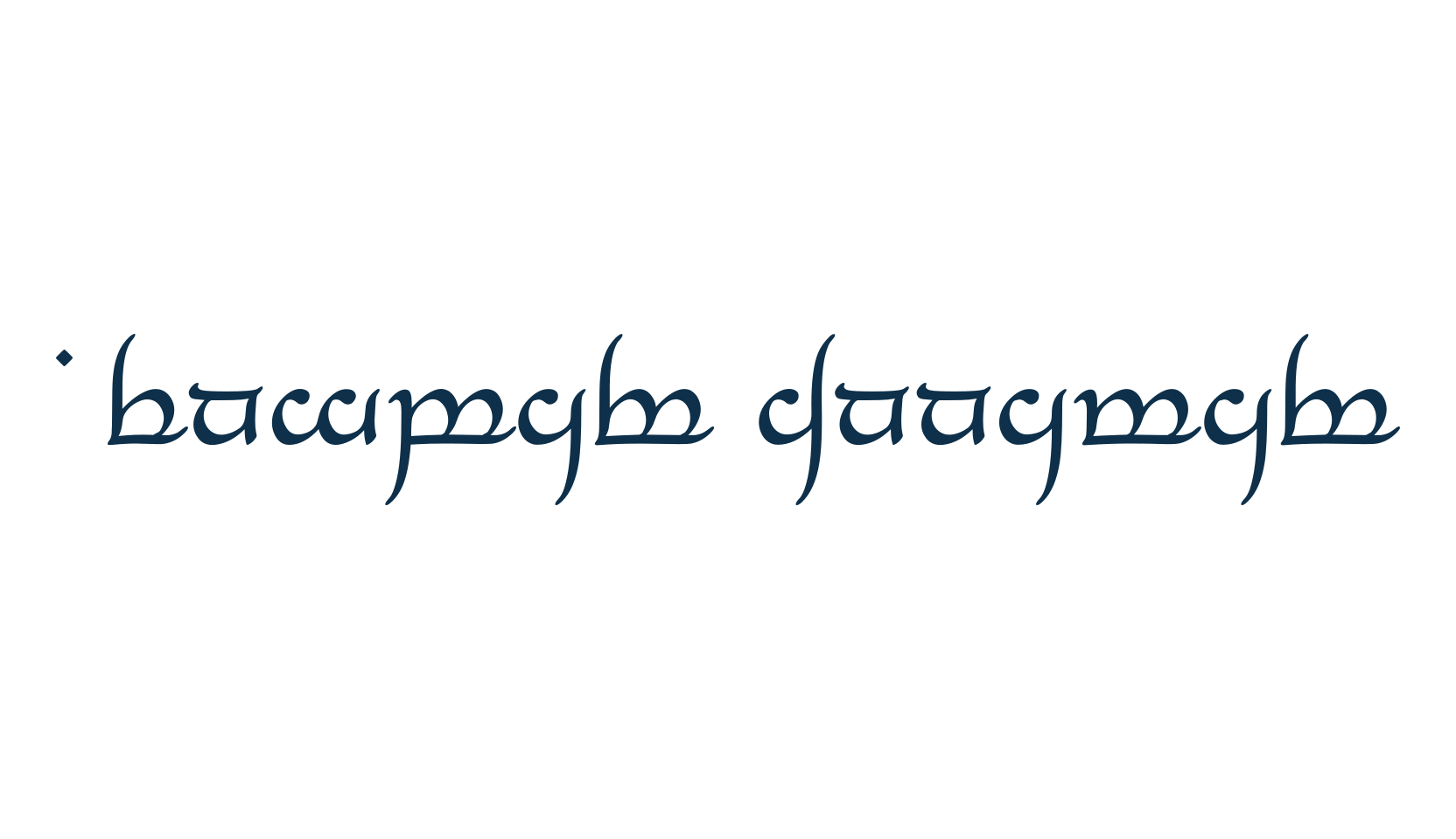 Tengwar Annatar, display market font preview