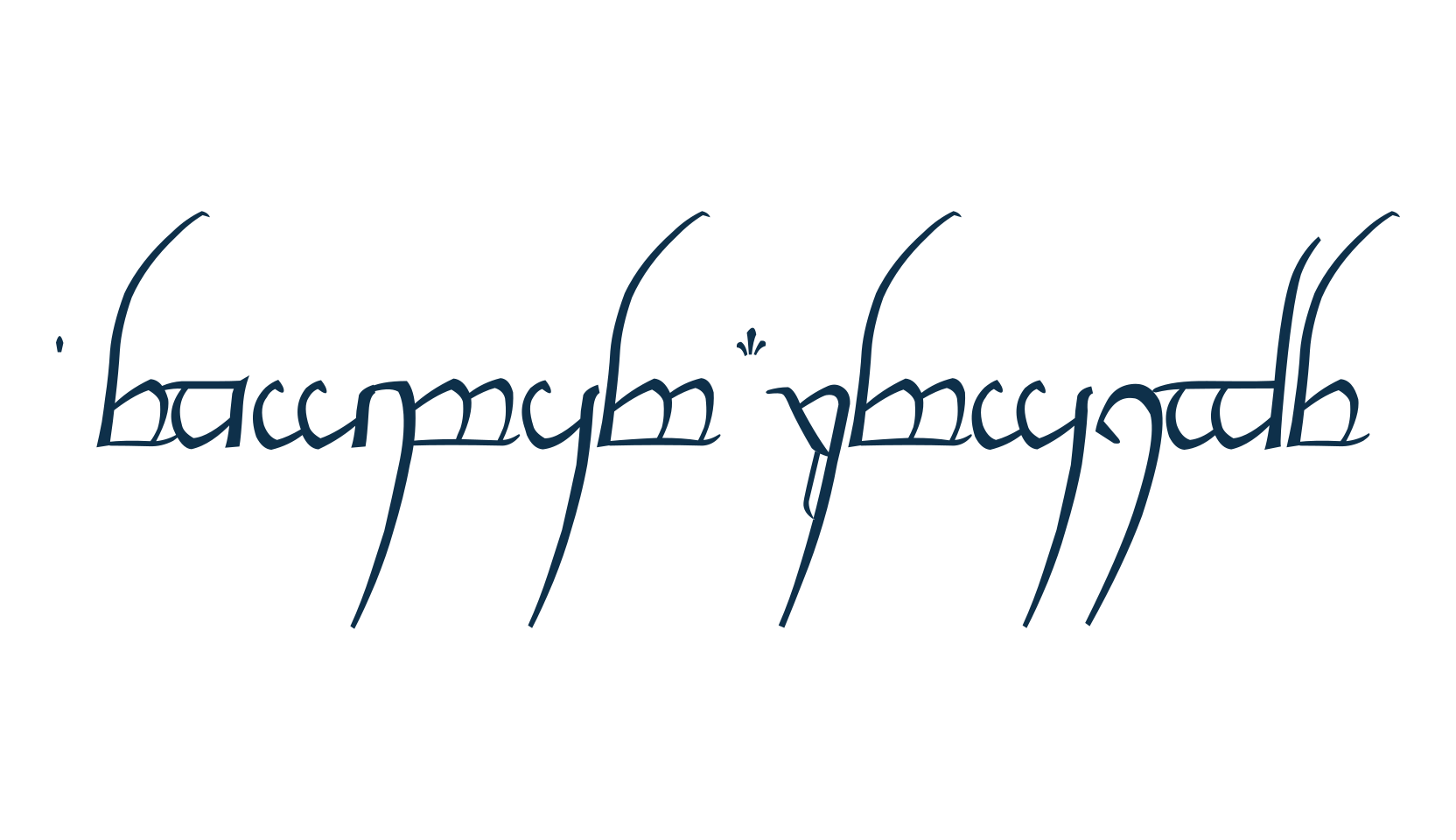 Tengwar Cursive, display market font preview