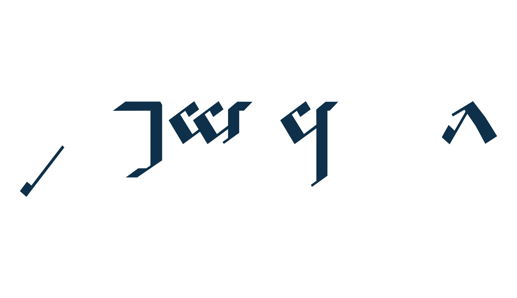 Tengwar Noldor, fancy decorative font preview