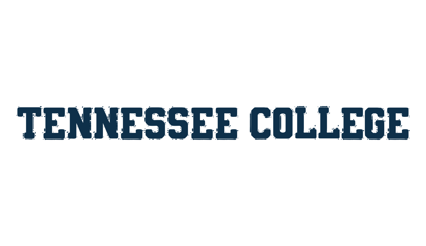 Tennessee College, old school font preview