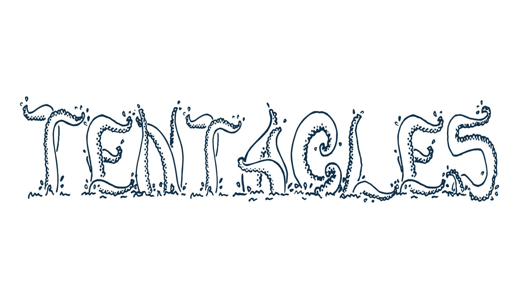 Tentacles, decorative font preview