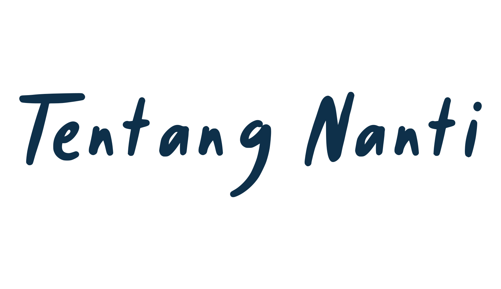 Tentang Nanti, script handwritten fancy decorative calligraphy font preview
