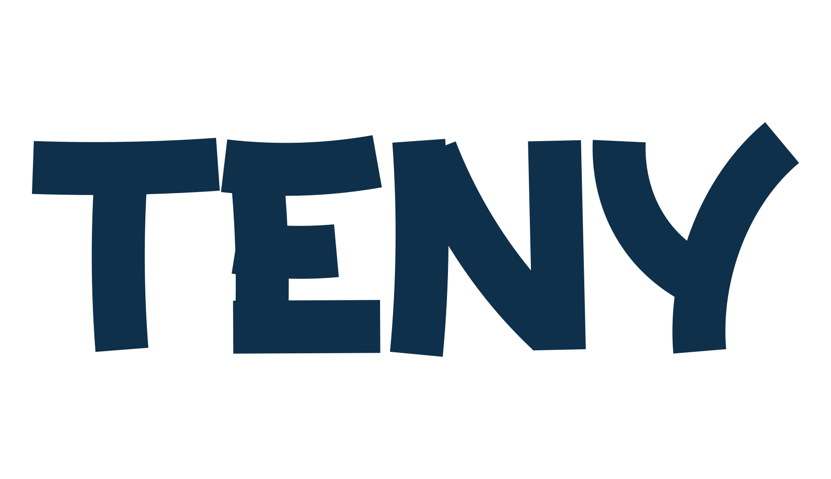 Teny, fancy cartoon decorative font preview