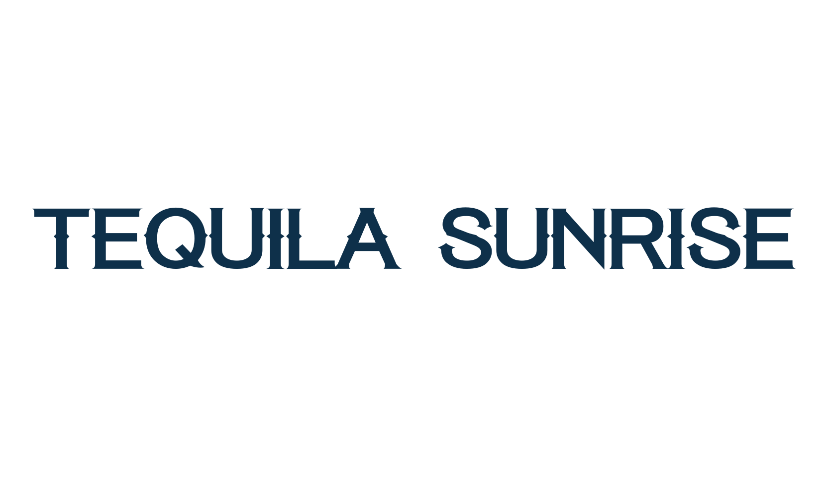 Tequila Sunrise, western font preview