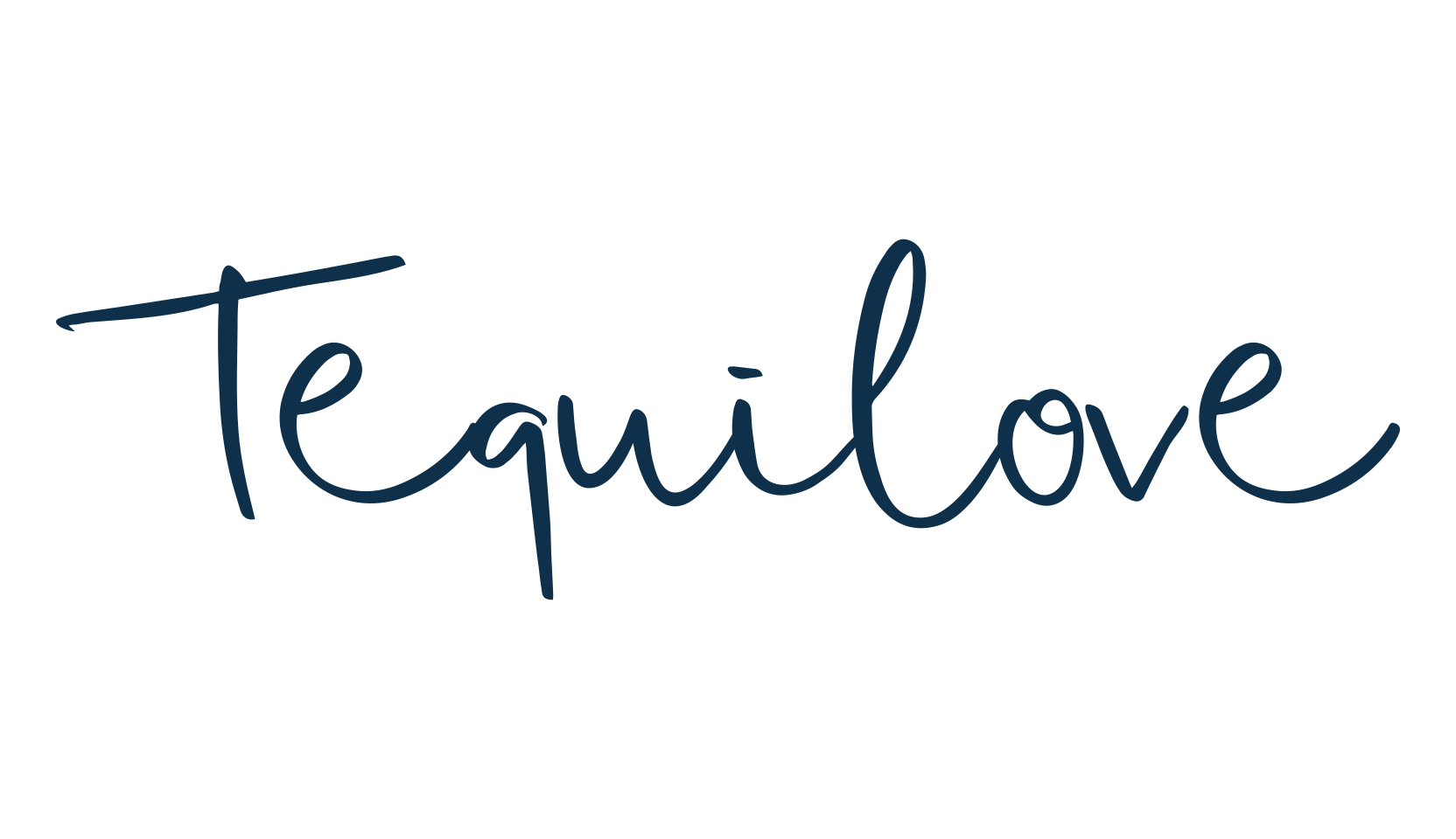 Tequilove, handwriting font preview