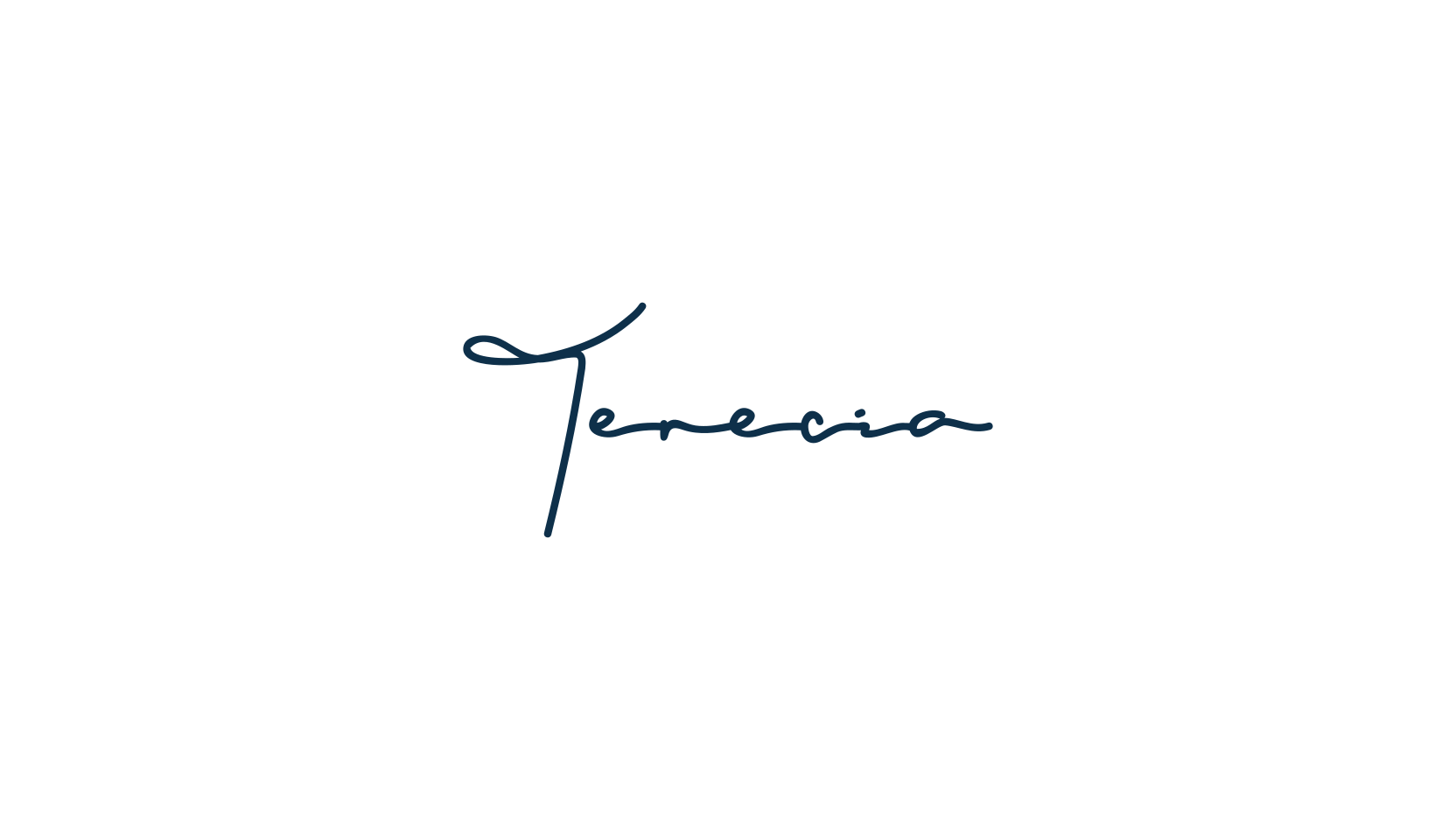 Terecia, handwriting font preview