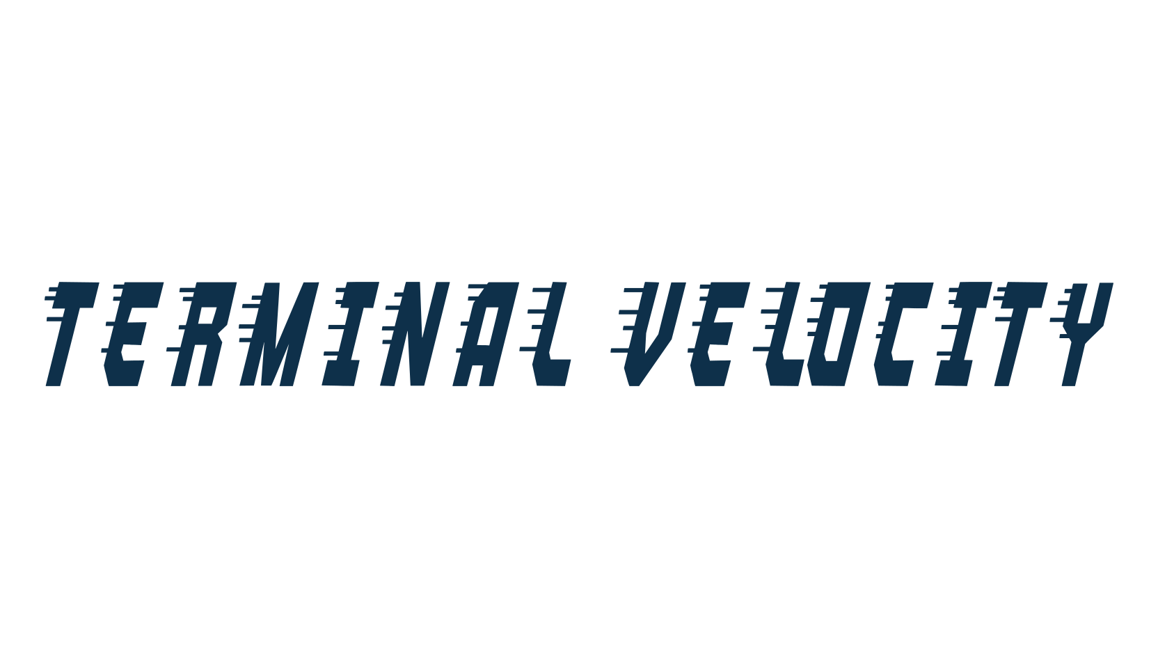 Terminal Velocity, various font preview