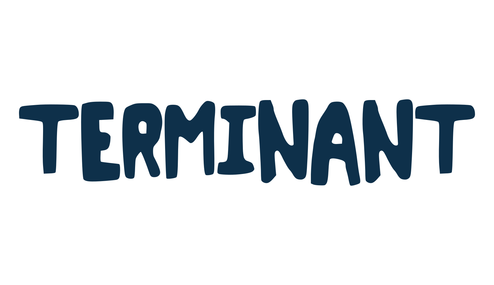 Terminant, fancy various decorative font preview