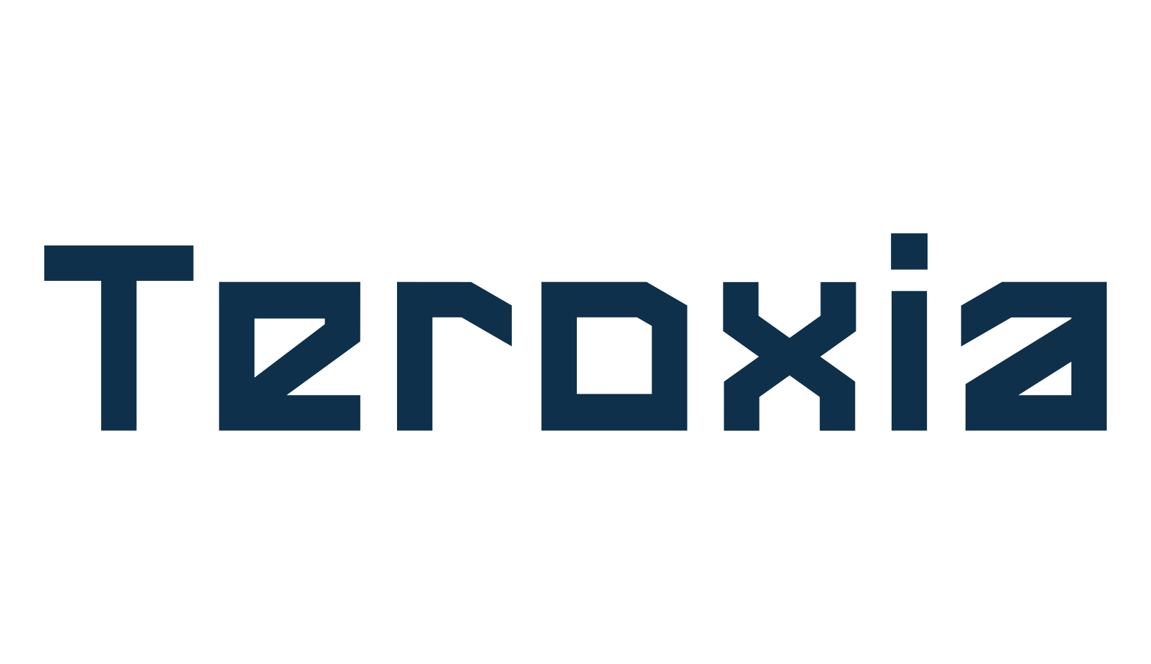 Teroxia, techno sci-fi font preview
