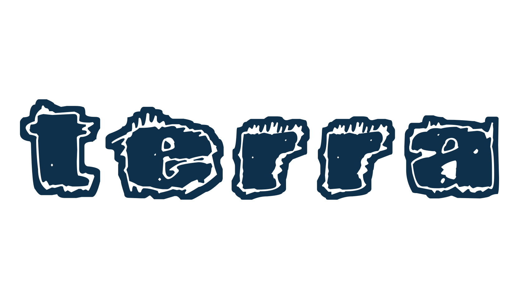 Terra, fancy destroy decorative font preview
