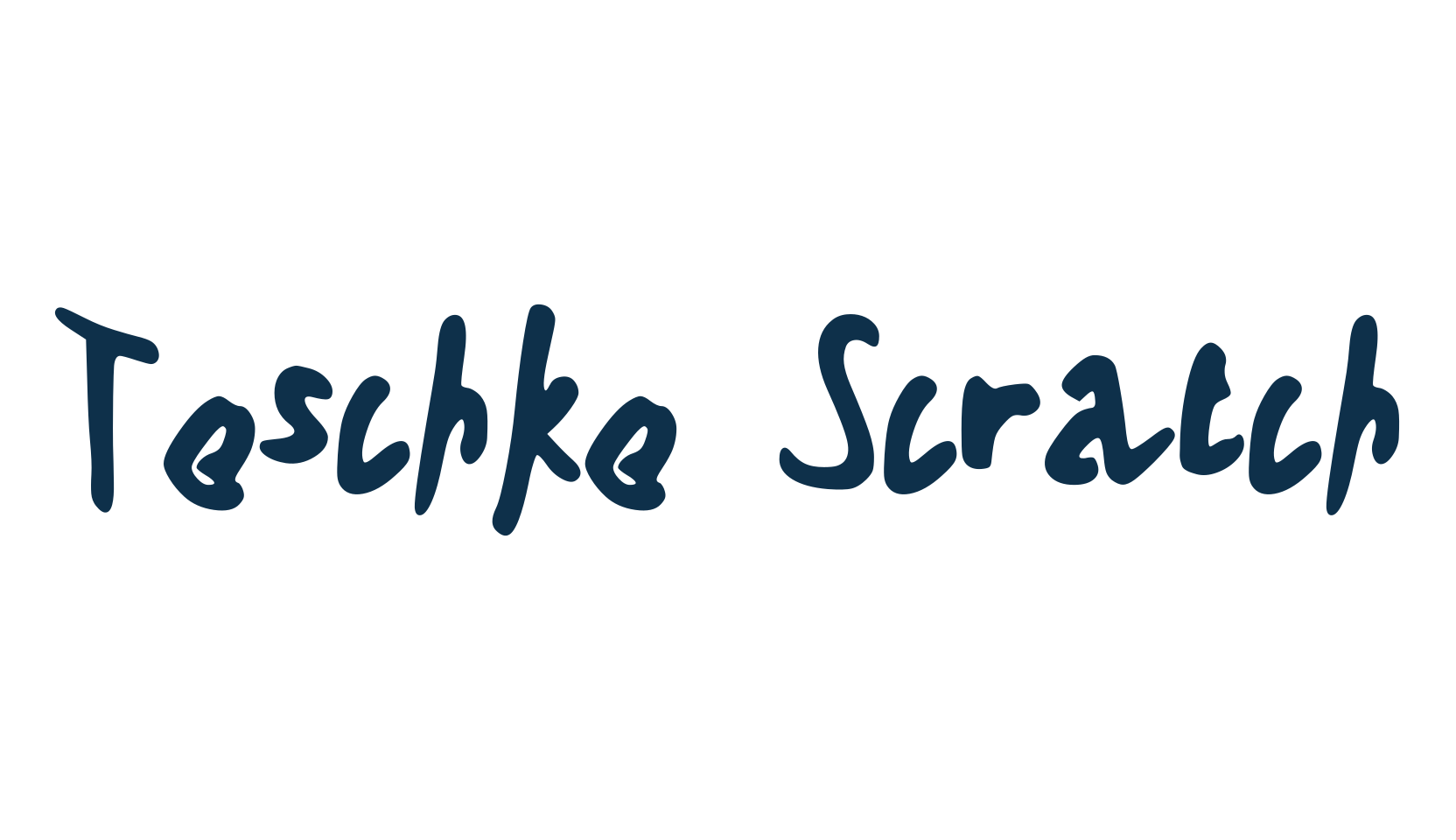 Teschke Scratch, handwriting font preview
