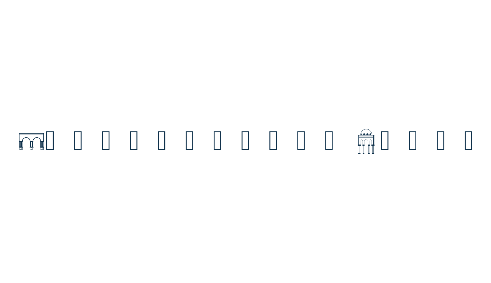Tesoros del Prado, fancy decorative font preview