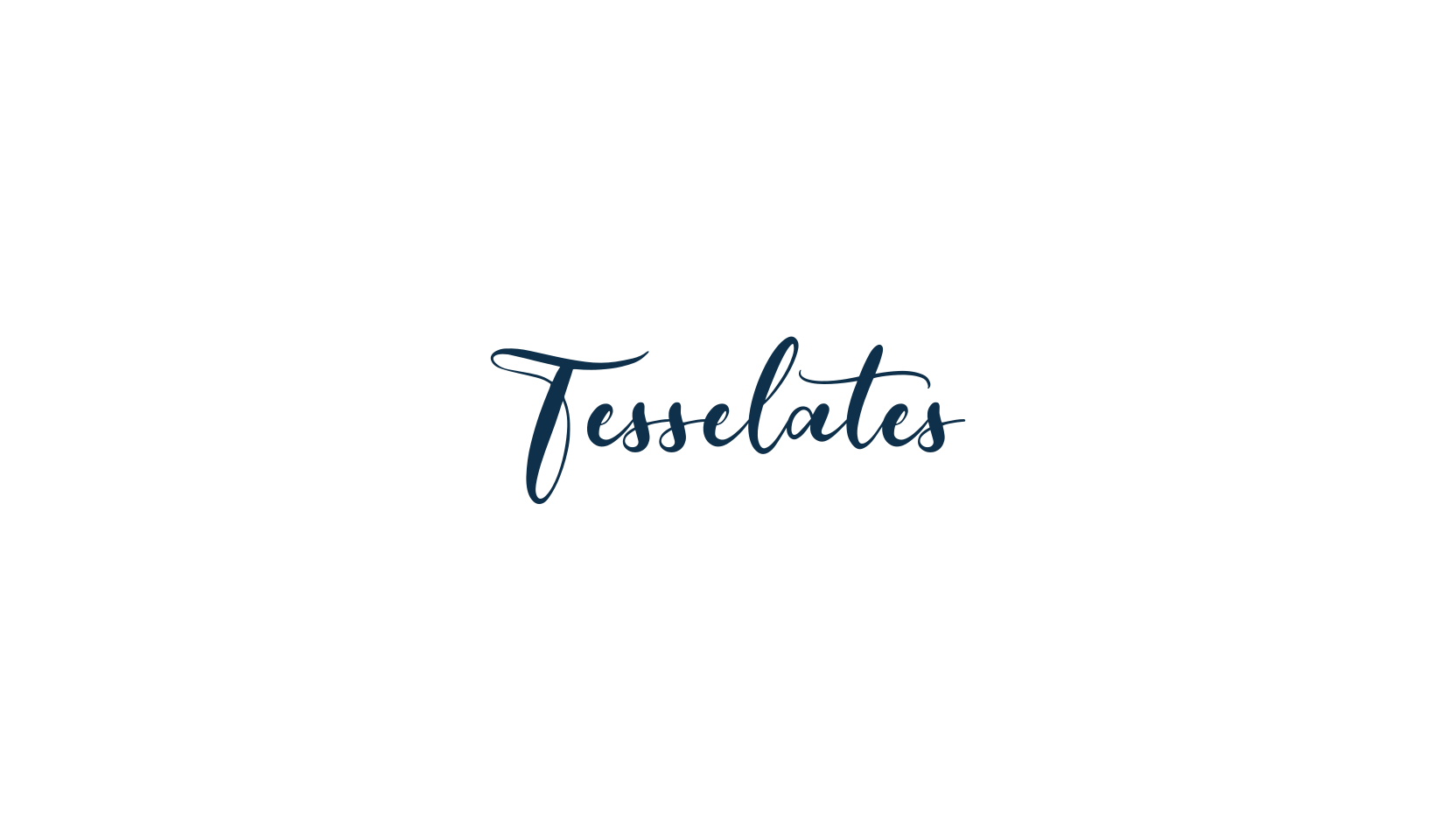 Tesselates, calligraphy font preview