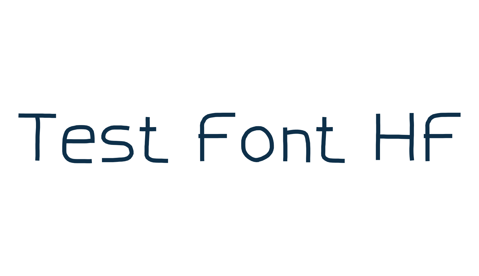 Test Font HF, various font preview