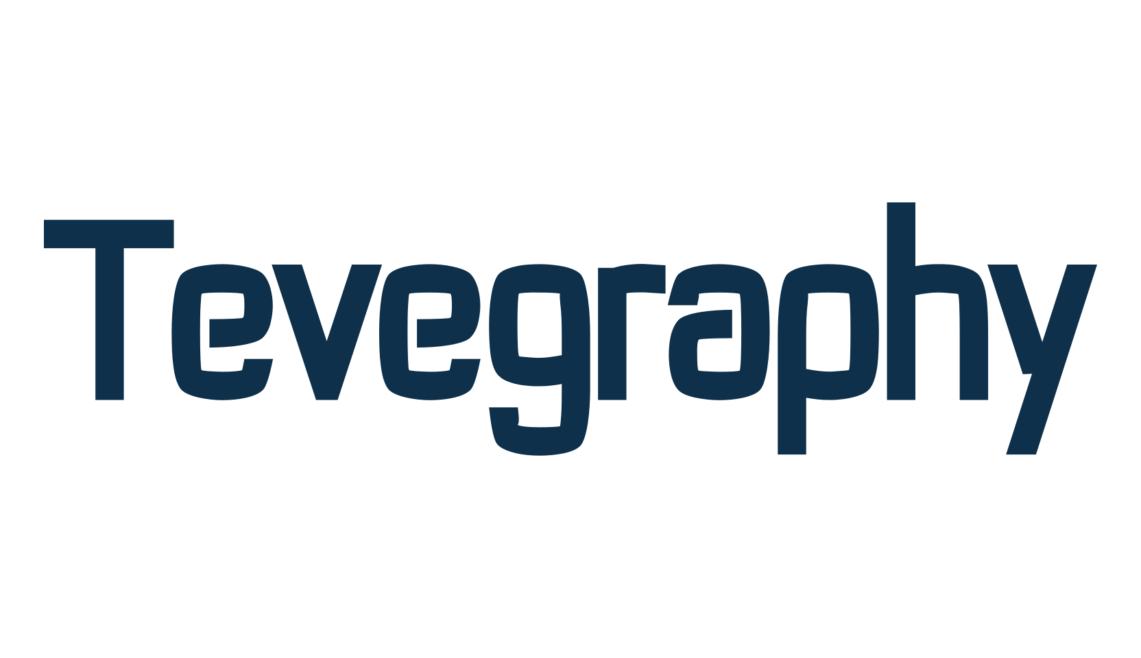 Tevegraphy, fancy various basic font preview