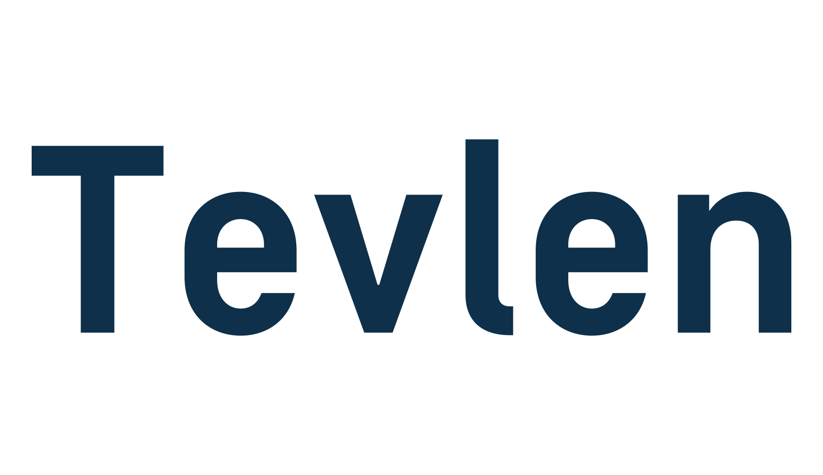 Tevlen, sans serif font preview