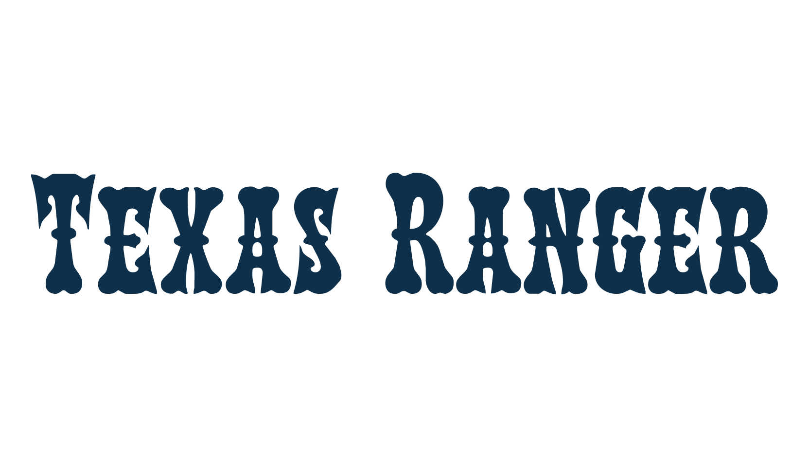 Texas Ranger, fancy western decorative font preview