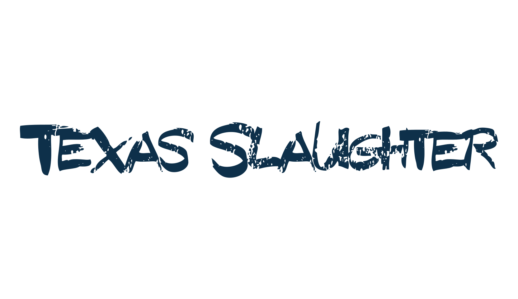 Texas Slaughter, script trash fancy decorative calligraphy font preview