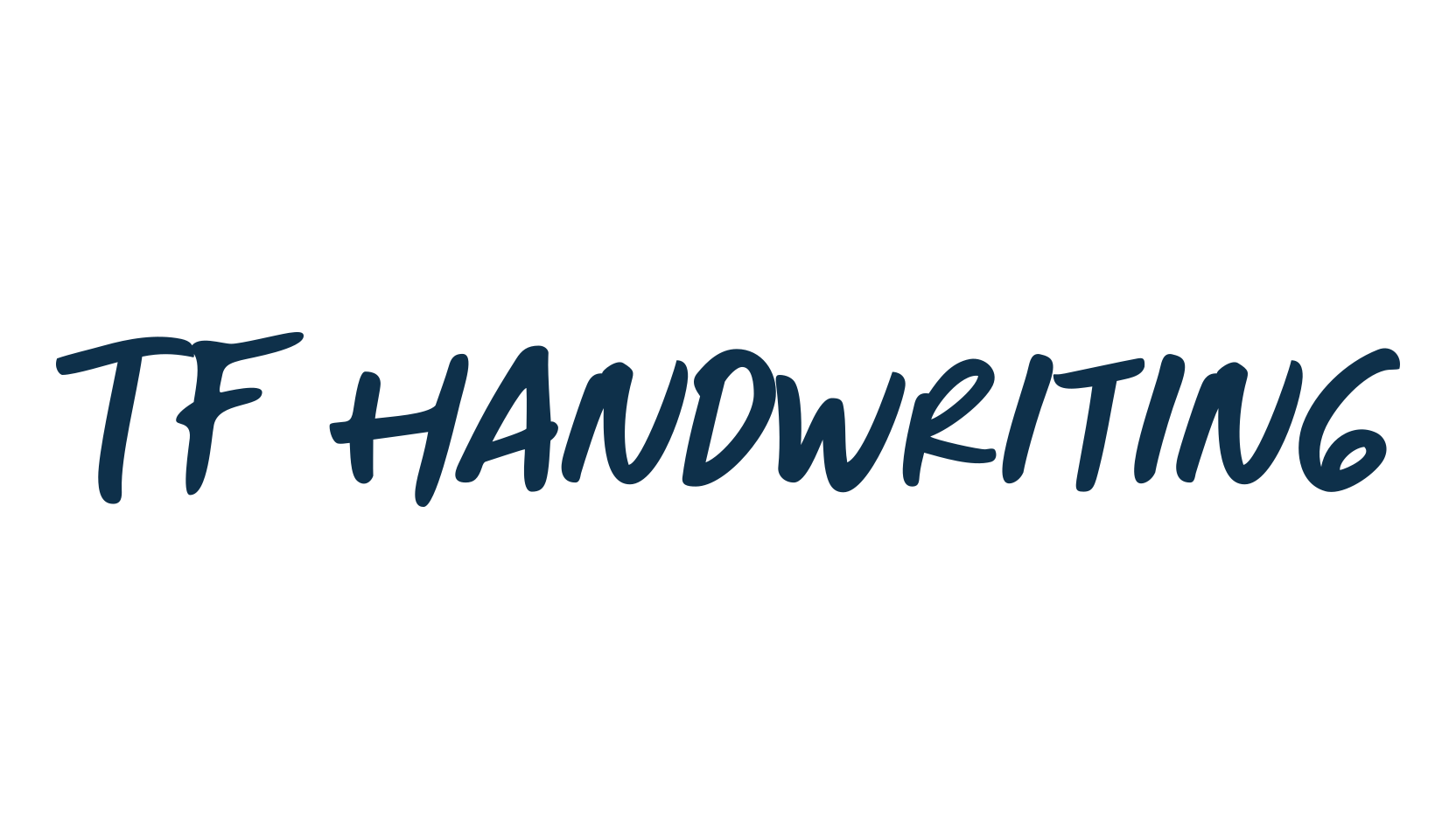 TF Handwriting, handwriting font preview