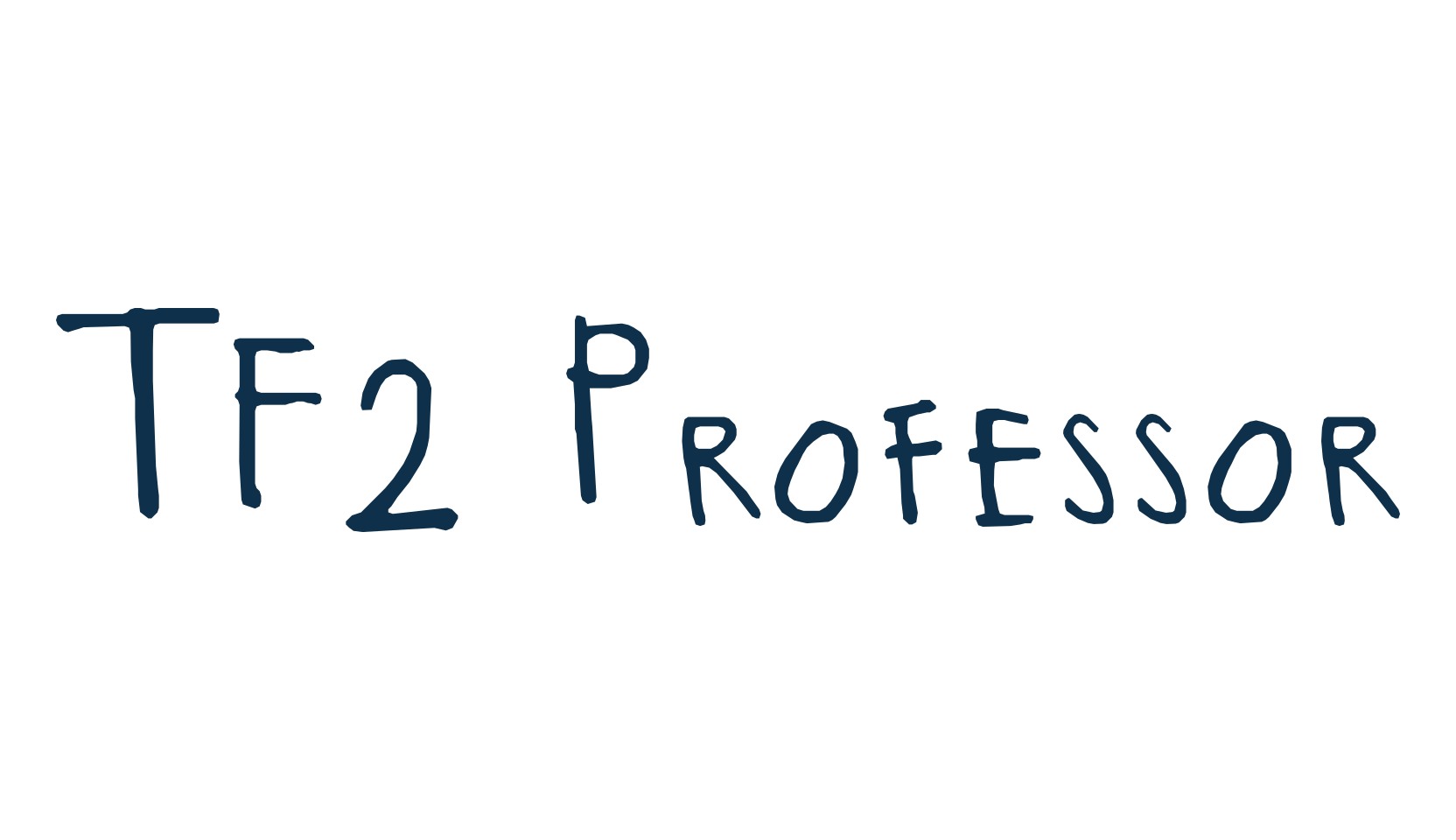 TF2 Professor, handwriting font preview