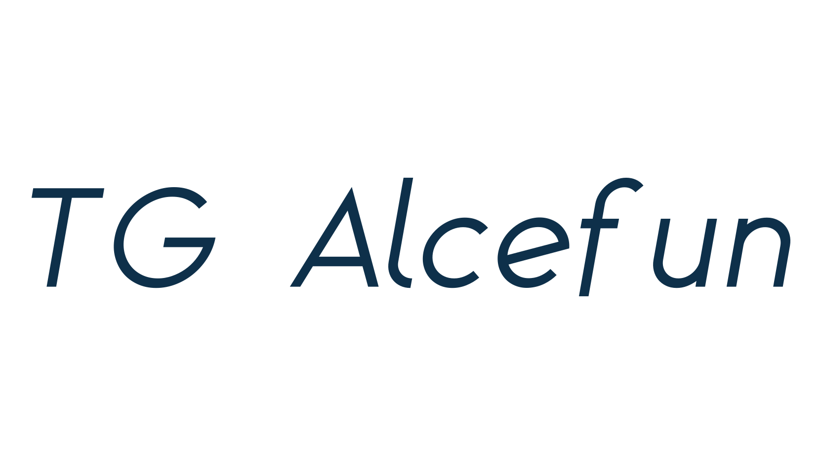 TG Alcefun, basic sans serif font preview