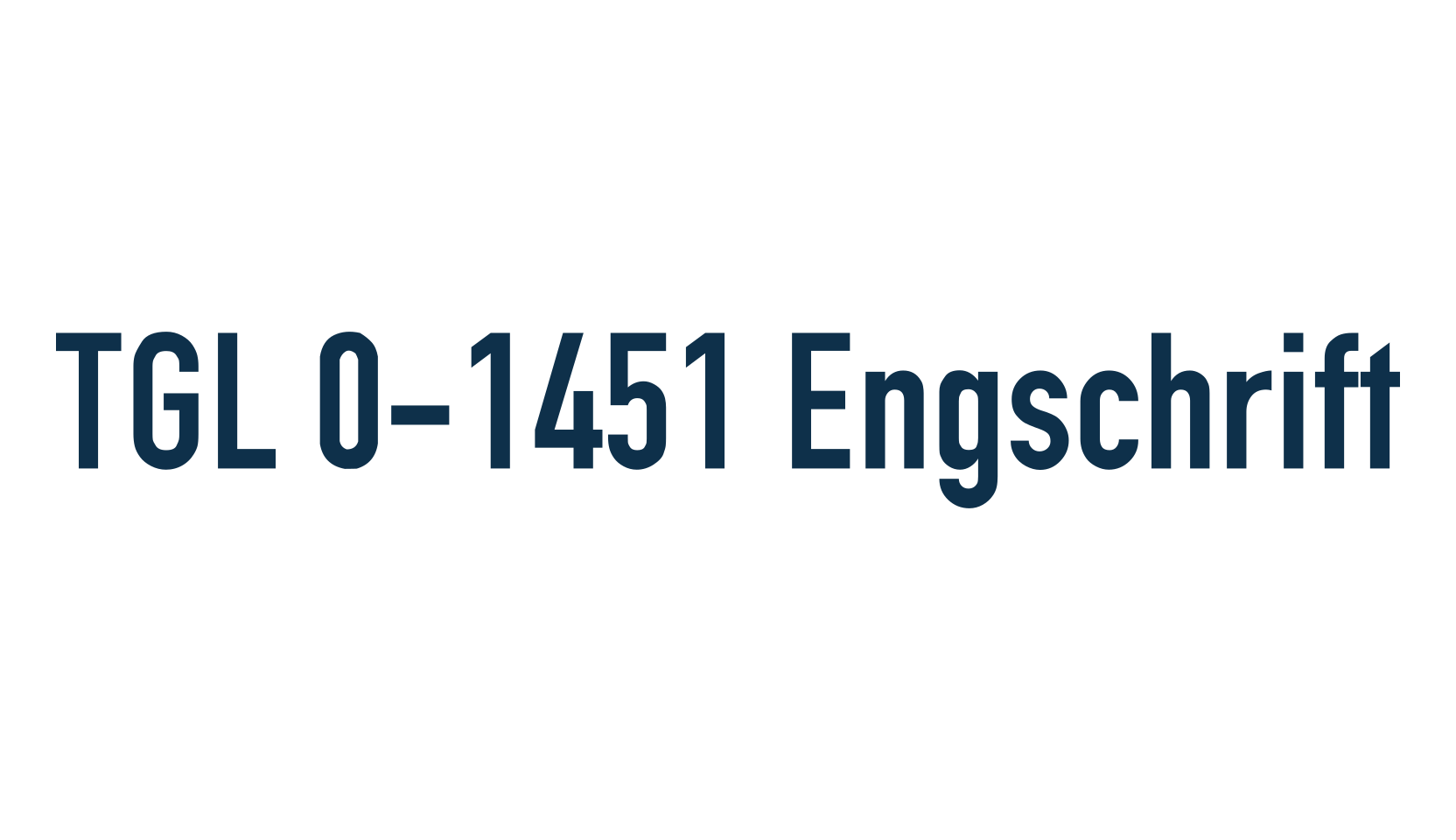 TGL 0-1451 Engschrift, basic sans serif font preview