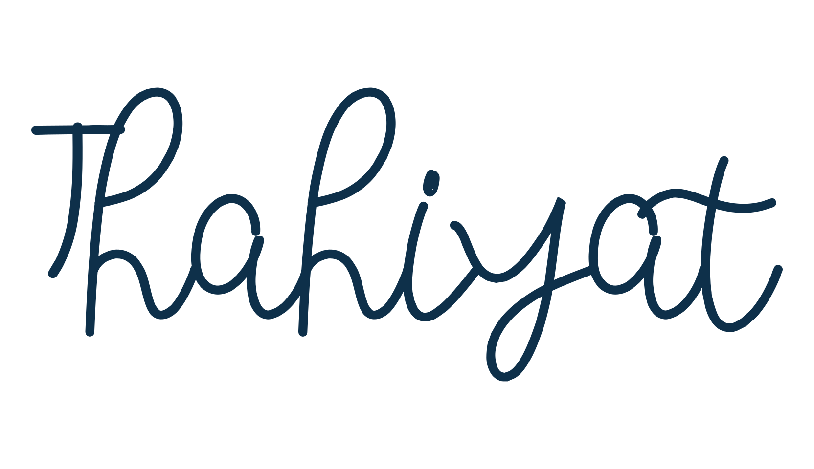 Thahiyat, script handwritten fancy decorative calligraphy font preview